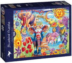 Blue Bird Puzzle Sloni v zahradě