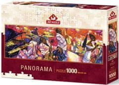 Art puzzle Puzzle Barvy jazzu - PANORAMATICKÉ PUZZLE