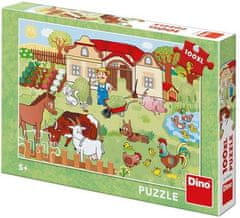 Dino Puzzle Zvířata na dvorku - DĚTSKÉ PUZZLE