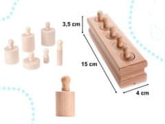 KIK Dřevěná válečková závaží Montessori třídič KX6295