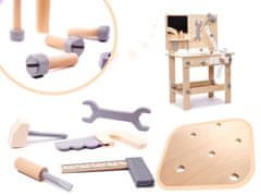 KIK KX6281 Dětská dřevěná dílna s nářadím DIY set