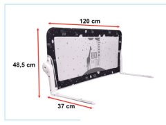 KIK KX5319_1 Bezpečnostní zábrana 120 cm černá