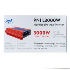 PNI L3000W H3000W12 Měnič napětí 12V napájecí zdroj 230V