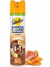 CZECHOBAL, s.r.o. Emuslio Mangia Polvere Legno 4in1 čistící sprej na nábytek 300 ml