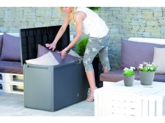 NOHEL GARDEN Prosperplast MBRP290 RATO PLUS Box ukládací s kolečky, antracitový 114x47x59cm