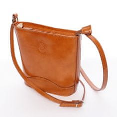 Delami Vera Pelle Dámská kožená crossbody Tereza, dark camel