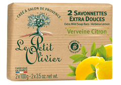 Le Petit Olivier LE PETIT OLIVIER Extra jemné mýdlo 2× 100 g verbena a citrón