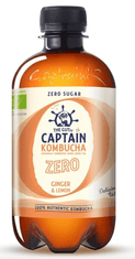 CAPTAIN KOMBUCHA Captain Kombucha - ZERO zázvor a citron 400 ml