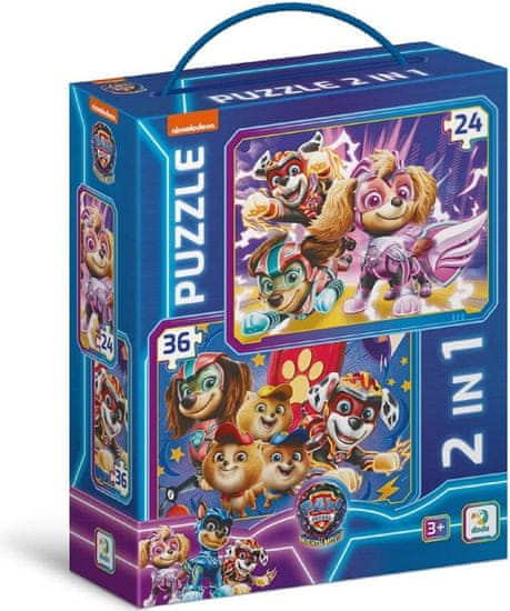 Dodo Toys Puzzle Tlapková patrola: Tlapky zachraňují svět 2v1 (24 a 36 dílků)