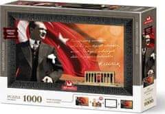 Art puzzle Puzzle s rámem a lepidlem 3v1 Atatürk a Anitkabir 1000 dílků