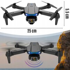 AFF 4347 Dron E99, 4K, ZOOM 50 x, 3,7V 1800mAh, 500 m