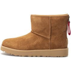 Ugg Australia Botičky hnědé 36 EU W Classic Mini Logo Zip