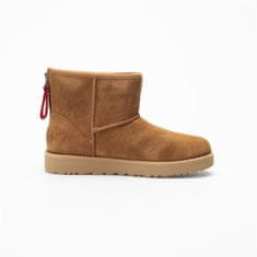 Ugg Australia Botičky hnědé 36 EU W Classic Mini Logo Zip