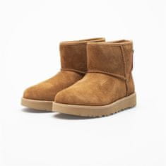 Ugg Australia Botičky hnědé 36 EU W Classic Mini Logo Zip