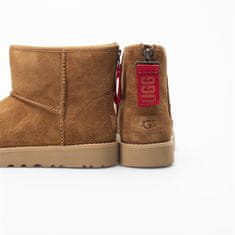 Ugg Australia Botičky hnědé 36 EU W Classic Mini Logo Zip