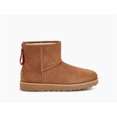 Ugg Australia Botičky hnědé 36 EU W Classic Mini Logo Zip