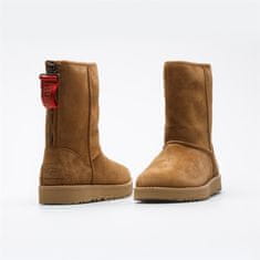 Ugg Australia Kozačky hnědé 36 EU W Classic Short Logo Zip