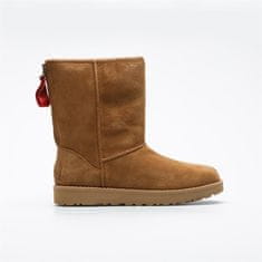 Ugg Australia Kozačky hnědé 36 EU W Classic Short Logo Zip