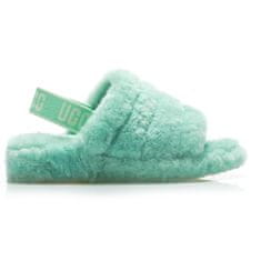 Ugg Australia Bačkory zelené 41 EU W Fluff Yeah Slide