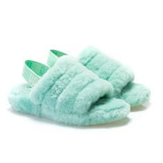 Ugg Australia Bačkory zelené 41 EU W Fluff Yeah Slide