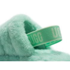 Ugg Australia Bačkory zelené 41 EU W Fluff Yeah Slide