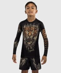 VENUM Dětský Rashguard VENUM Tiger Dl. rukáv - černo/oranžový