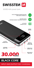 SWISSTEN Black Core power Bank 30000 mAh