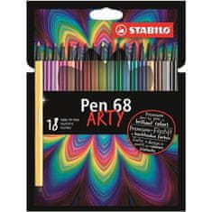 Stabilo Fixy Pen 68 "ARTY", sada 18 barev