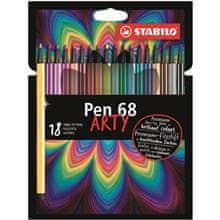 Stabilo Fixy Pen 68 "ARTY", sada 18 barev