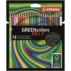 Stabilo Pastelky GREENcolors "ARTY", 24 barev