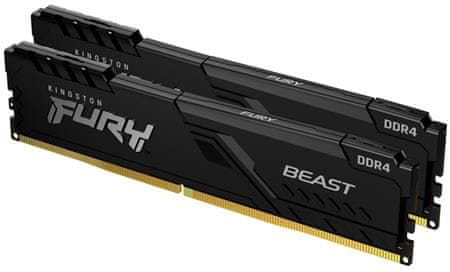 Kingston FURY Beast Black - 16GB (2x8) DDR4, 3200MHz, CL16, DIMM