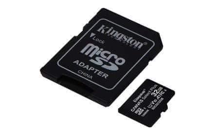 Kingston Canvas Select Plus microSD 32 GB + SD adaptér - paměťová karta