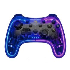 HADEX Gamepad Marvo GHOST 40, bezdrátový, 17tl., všesměrový, průhledný