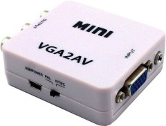 HADEX Konvertor VGA 2 AV, VGA na AV, HD720P/1080P