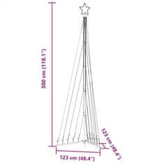 Vidaxl Světla na vánoční stromek 495 barevných LED 300 cm