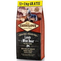 Carnilove Dog Adult Lamb & Wild Boar Grain Free 12 kg + 2 kg