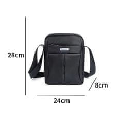 IZMAEL Pánská Crossbody Taška Boiseen Carlo-Černá KP35744