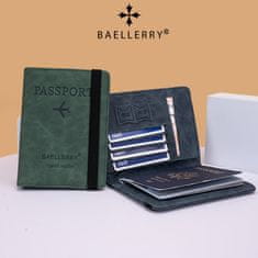 IZMAEL Travel WALLET Baellerry Simple-Zelená KP35759