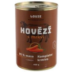 Konzerva LOUIE hovězí  s mrkví 400g