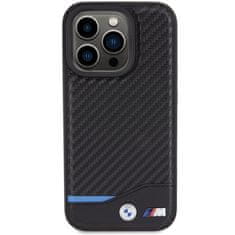 MobilPouzdra.cz Kryt BMW BMHMP15L22NBCK Apple iPhone 15 Pro hardcase Leather Carbon MagSafe black