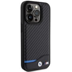 MobilPouzdra.cz Kryt BMW BMHMP15L22NBCK Apple iPhone 15 Pro hardcase Leather Carbon MagSafe black