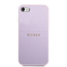 Guess Kryt Guess GUHCI8PSASBPU Apple iPhone SE 2022/SE 2020/8/7 hardcase purple Saffiano Hot Stamp & Metal Logo