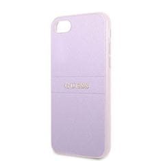 Guess Kryt Guess GUHCI8PSASBPU Apple iPhone SE 2022/SE 2020/8/7 hardcase purple Saffiano Hot Stamp & Metal Logo