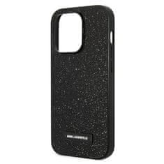 Karl Lagerfeld Kryt Karl Lagerfeld KLHCP14LG2ELK Apple iPhone 14 Pro hardcase black Glitter Plaque Logo