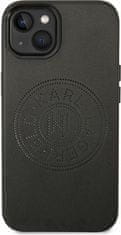 Karl Lagerfeld Kryt Karl Lagerfeld KLHCP14MFWHK Apple iPhone 14 Plus / 15 Plus hardcase black Leather Perforated Logo