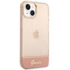 Guess GUHCP14SHGCOP hard silikonové pouzdro iPhone 14 6.1" pink Translucent