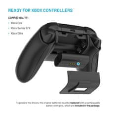 FIXED Dobíjecí stanice pro dva bezdrátové ovladače Xbox Series S, X a One, černá FIXXB-DCC-BK