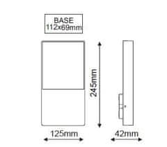 ACA Lightning  Zahradní nástěnné LED svítidlo AGIRA 4W/230V/3000K/240Lm/200°/IP54, tmavě šedé