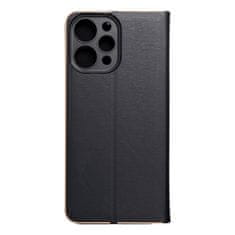 FORCELL Pouzdro Knížkové s hliníkovým rámem LUNA Book XIAOMI Redmi 12 4G / 12 5G , černé 5903396225673