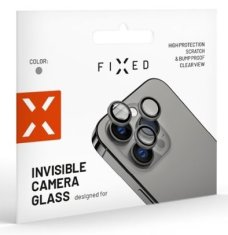 FIXED Ochranná skla čoček fotoaparátů Camera Glass pro Apple iPhone 16 Pro/16 Pro Max, černá FIXGC2-1402-BK